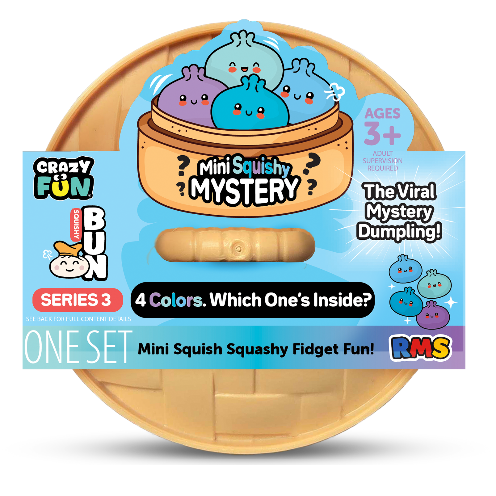 Mini Four Color Mystery Dumpling, official RMS Crazy Fun product shot