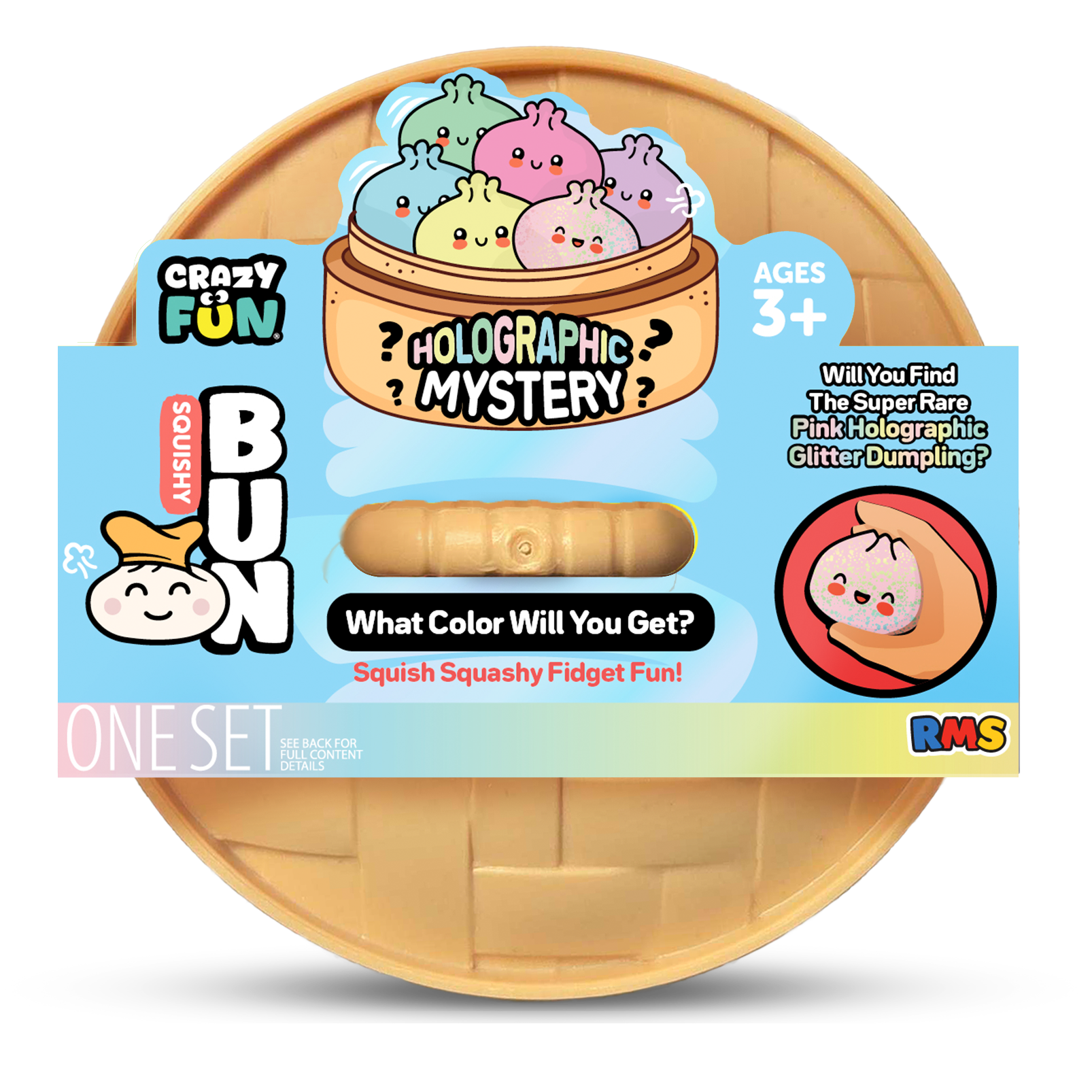 Holographic Mystery Dumpling (Series 10), official RMS Crazy Fun product shot