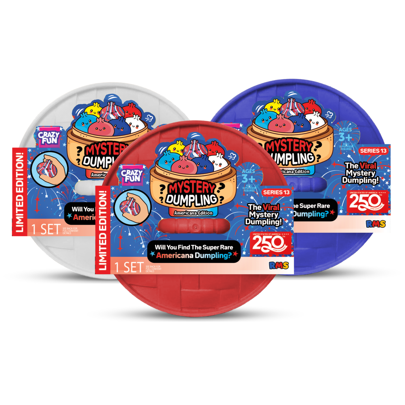 Americana Mystery Dumpling, official RMS Crazy Fun product shot