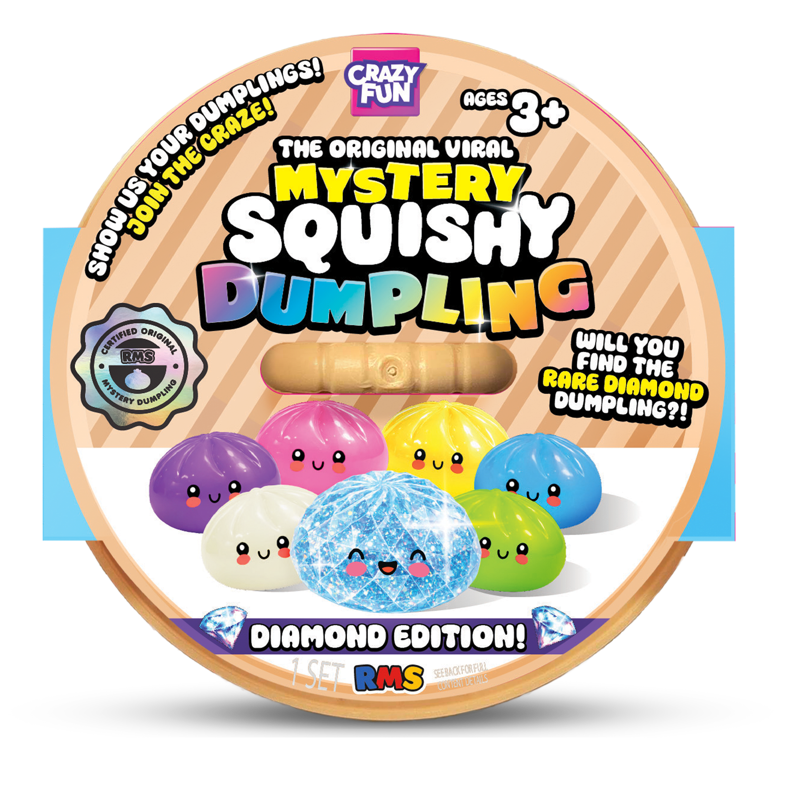 Diamond Mystery Dumpling, official RMS Crazy Fun product shot
