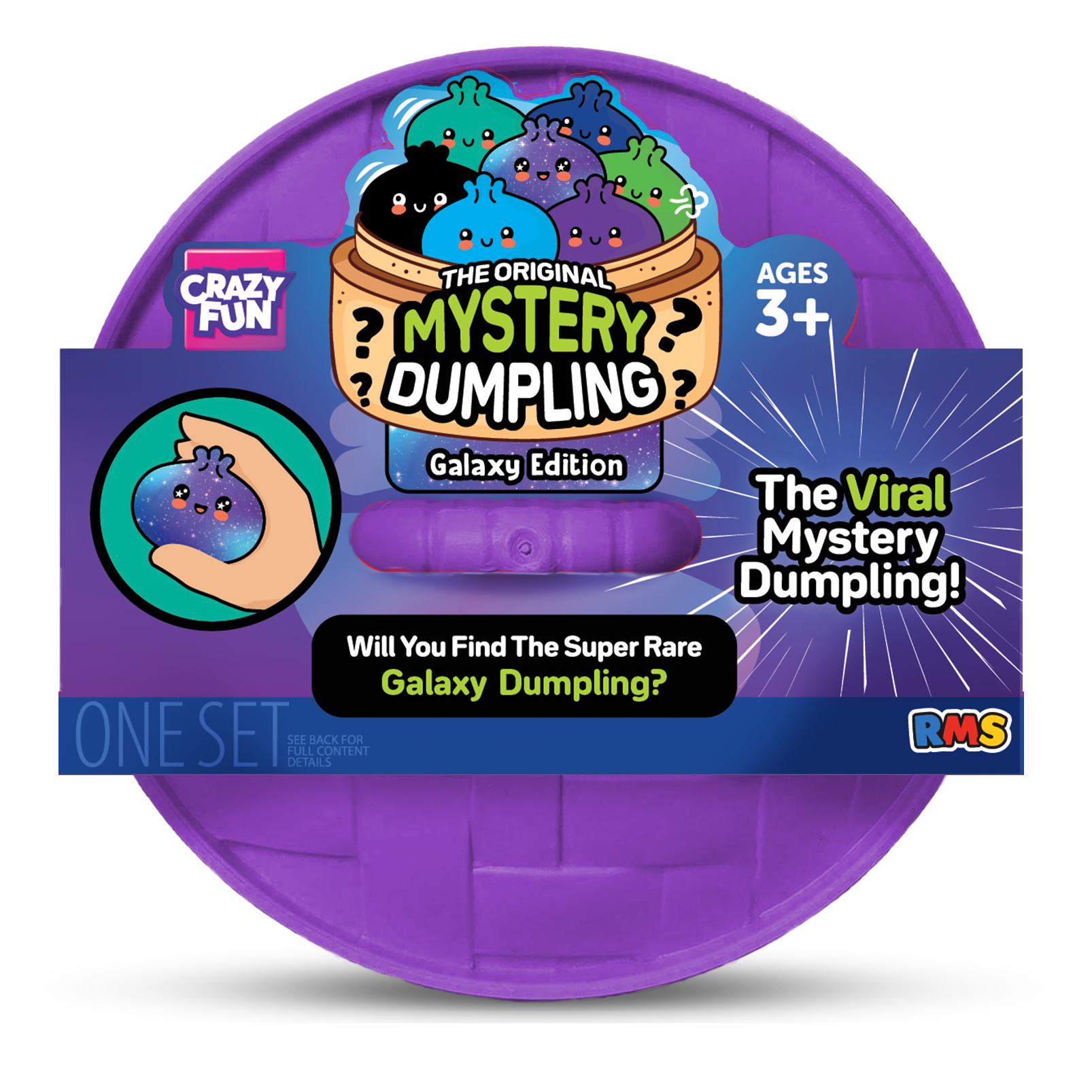 Galaxy Mystery Dumpling, official RMS Crazy Fun product shot