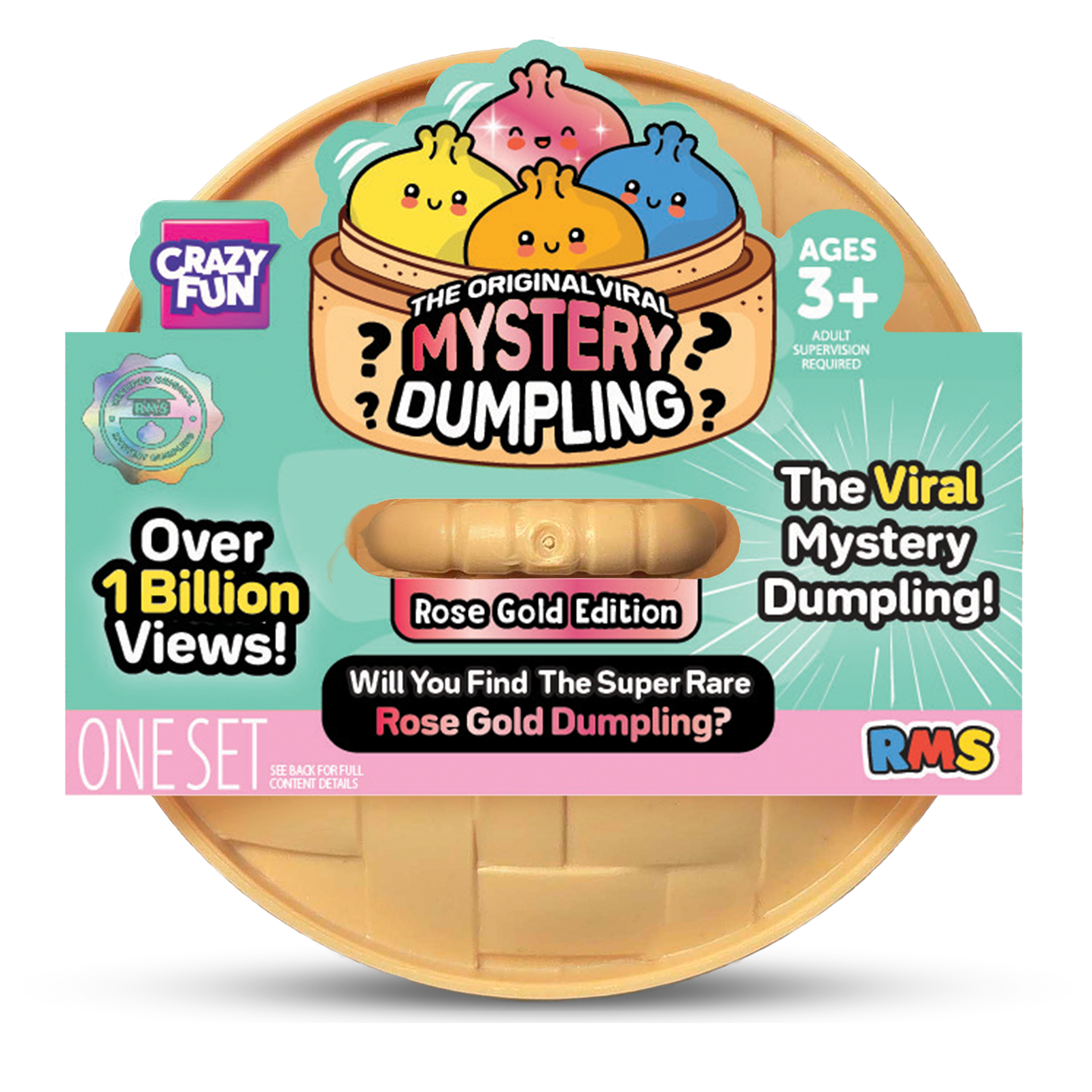 Rose Gold Mini Mystery Dumpling, official RMS Crazy Fun product shot